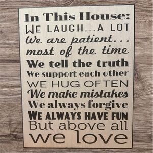 Inspirational Wall Art Sign